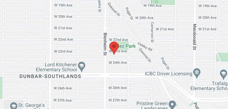 map of 3270 W 23RD AVENUE